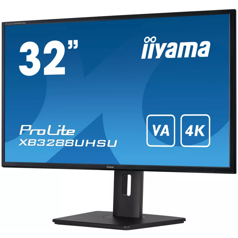 Monitor de computador iiyama ProLite XB3288UHSU-B5 80 cm (31,5 polegadas) 3840 x 2160 píxeis 4K Ultra HD LCD preto