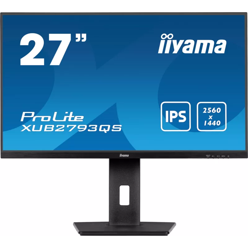 iiyama ProLite XUB2793QS-B7 monitor de computador 68,6 cm (27 inch) 2560 x 1440 píxeis Quad HD LED preto