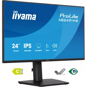 Monitor IIYAMA XB2491HS-B1 60,5 cm (23,8 inch) 16:9 IPS com HDMI, DisplayPort e altifalantes integrados