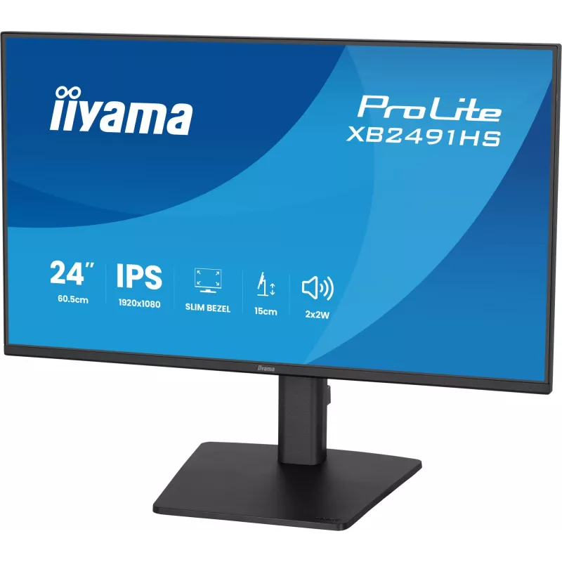 Monitor IIYAMA XB2491HS-B1 60,5 cm (23,8 inch) 16:9 IPS com HDMI, DisplayPort e altifalantes integrados