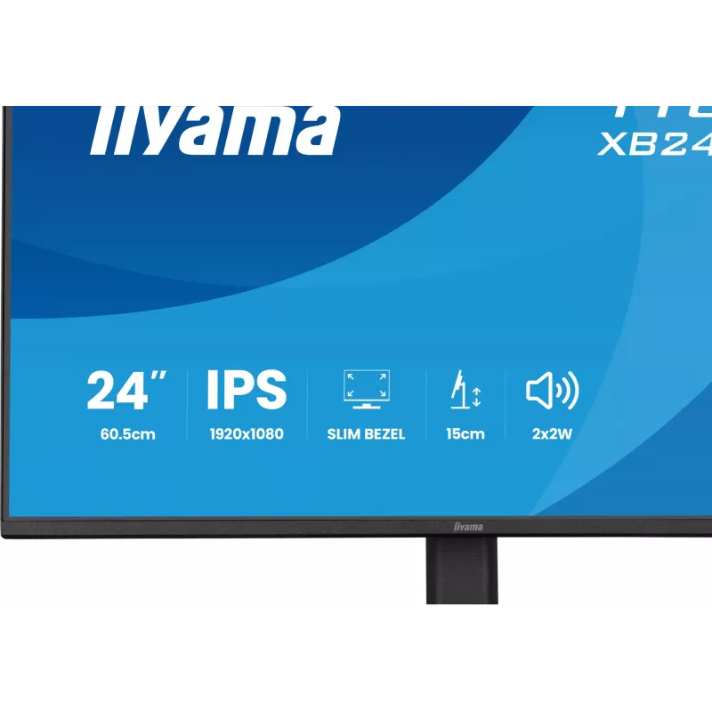 Monitor IIYAMA XB2491HS-B1 60,5 cm (23,8 inch) 16:9 IPS com HDMI, DisplayPort e altifalantes integrados