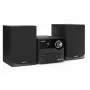 Micro-sistema de áudio doméstico Sharp XL-B512(BK) – 45 W, leitor de CD único, rádio FM, MP3, ligações de altifalantes tipo banana, preto