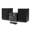 Micro-sistema de áudio doméstico Sharp XL-B512(BK) – 45 W, leitor de CD único, rádio FM, MP3, ligações de altifalantes tipo banana, preto