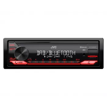 Recetor multimédia para automóvel JVC KD-X282DBT preto 200 W Bluetooth