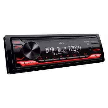 Recetor multimédia para automóvel JVC KD-X282DBT preto 200 W Bluetooth