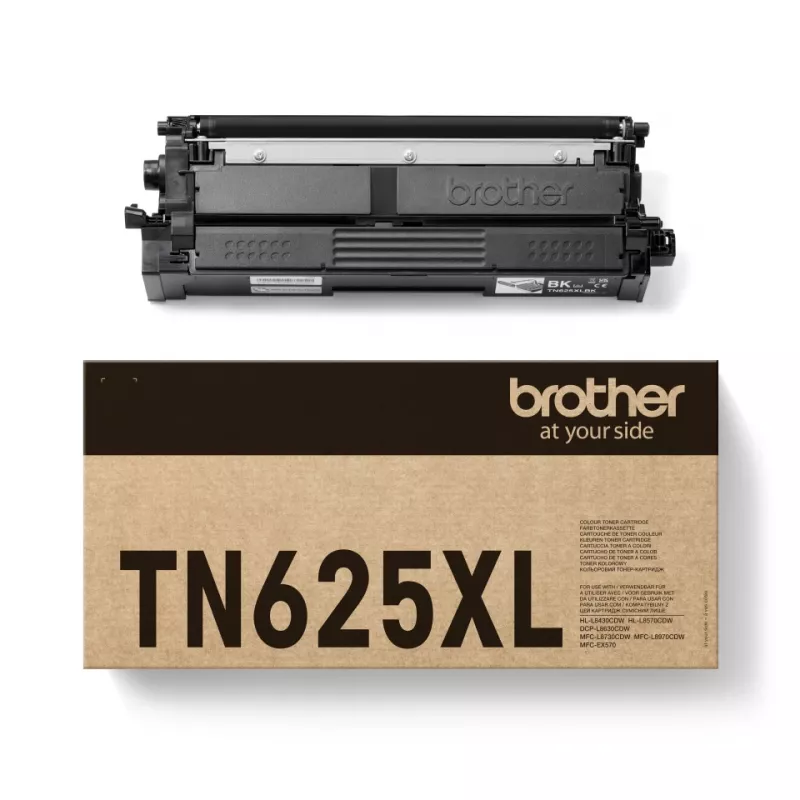 Toner Brother TN-625XLBK — original preto, rendimento 5500 páginas, 1 unid.