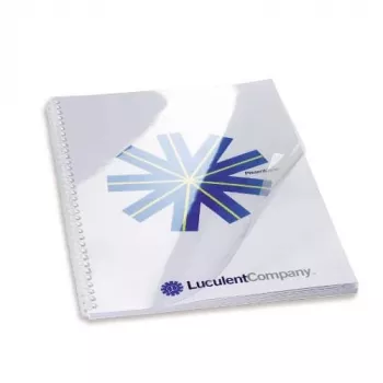 Cartões de encadernação GBC HiClear A4 180 mícron, A4, policloreto de vinilo (PVC), transparente, 100 unid.