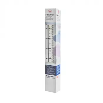 Tiras de arquivo em PVC GBC SureBind (100), branco, A4