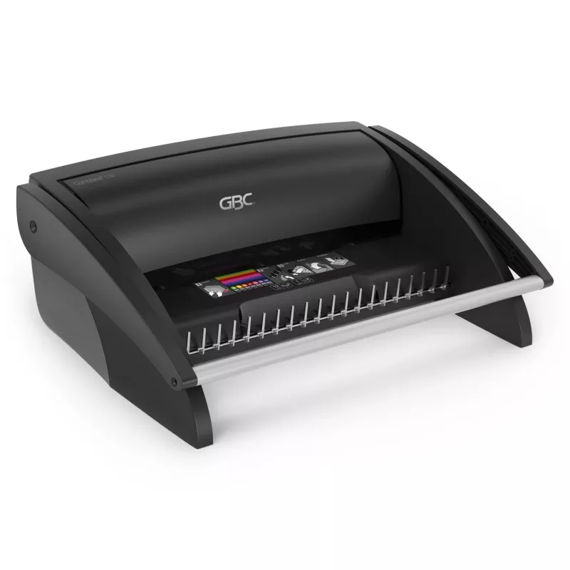 Encadernadora GBC CombBind® C110, encadernadora de pente, manual, 195 folhas, preto