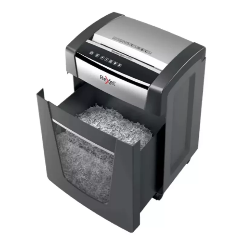 Destruidora de documentos Rexel M515 corte em micropartículas 60 dB 23 cm preto, prateado