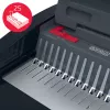 Encadernadora elétrica GBC CombBind® CB25E, encadernadora de pente, elétrica, 390 folhas, preto, vermelho