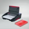 Encadernadora elétrica GBC CombBind® CB25E, encadernadora de pente, elétrica, 390 folhas, preto, vermelho