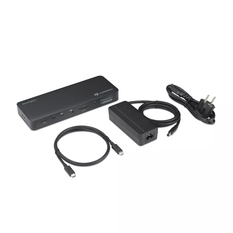Dock híbrido Kensington SD5920T EQ Thunderbolt 4 Quad 4K com tecnologia DisplayLink