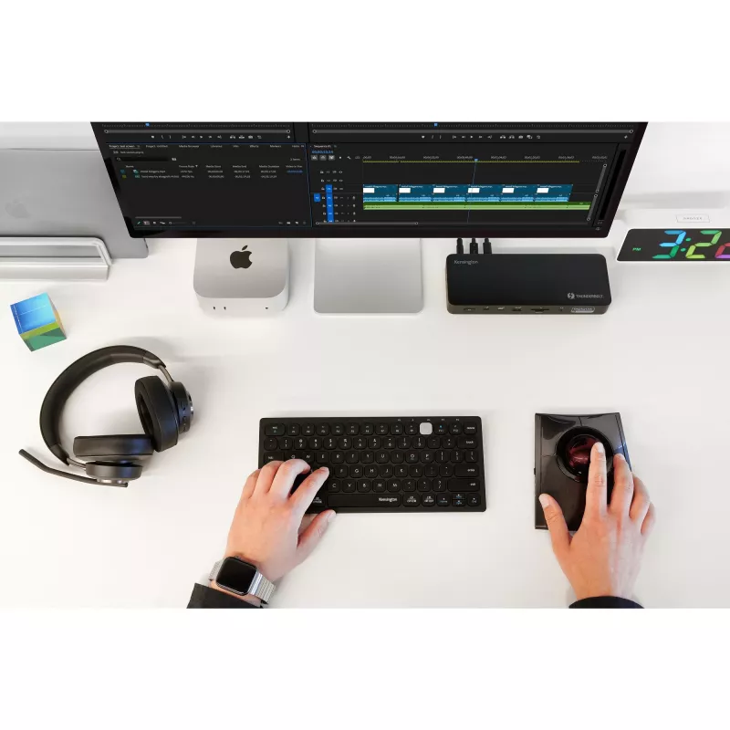 Dock híbrido Kensington SD5920T EQ Thunderbolt 4 Quad 4K com tecnologia DisplayLink