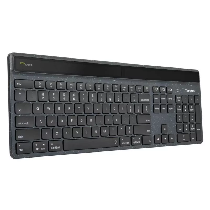 Teclado universal Targus Sustainable Energy Harvesting EcoSmart Bluetooth QWERTZ alemão preto