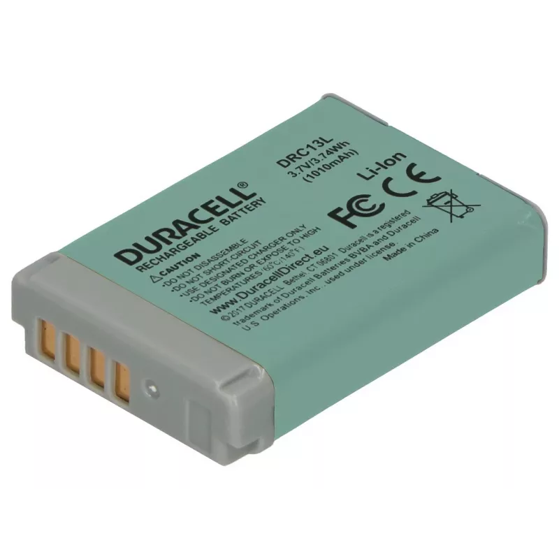 Bateria de câmara Duracell – substitui bateria Canon NB-13L, Canon, 1010 mAh, 3,7 V, iões de lítio (Li-Ion)