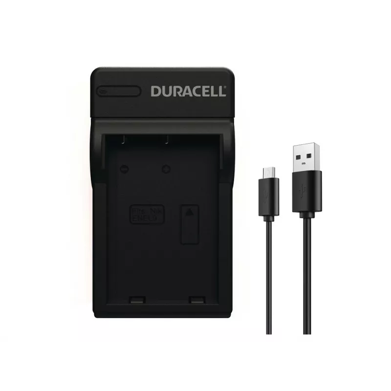 Carregador de bateria de câmara digital Duracell, USB, carregador interior, Nikon EN-EL9, preto, 5 V, 5 V