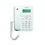 Telefone analógico Motorola CT202 identificação de chamadas branco