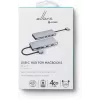 eSTUFF ES623010 Hub de Interfaces USB 3.2 Gen 1 (3.1 Gen 1) Type-C 5000 Mbit/s Alumínio