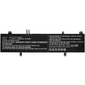 CoreParts MBXAS-BA0178 peça de substituição para portátil bateria