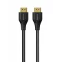 eSTUFF Cabo HDMI 2.1 8K 2m, 2 m, HDMI Type-A (Standard), HDMI Type-A (Standard), 7680 x 4320 píxeis, 3D, preto