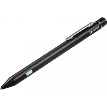 Sandberg Precision Active Stylus Pen, telemóvel/smartphone, compatibilidade de marca: qualquer, preto, alumínio, cobre, incorporado, iões de lítio (Li-Ion)