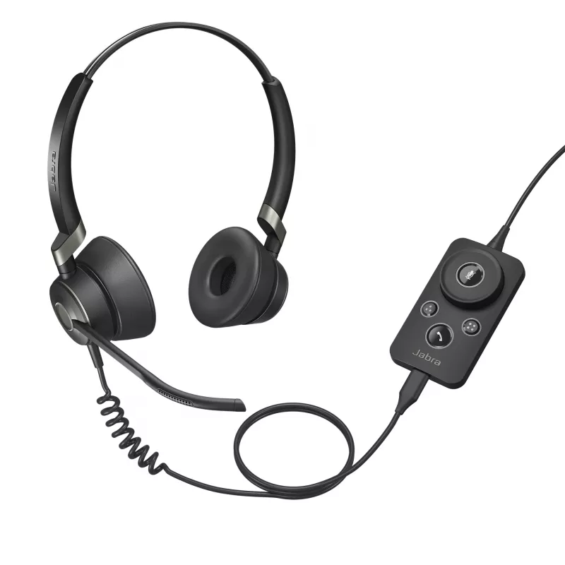 Jabra Engage 50 Stereo, com fios, escritório/call center, 20 - 20000 Hz, 96 g, headset, preto