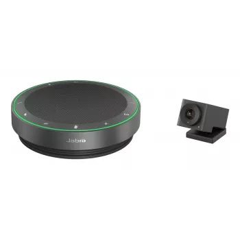 Jabra BYOD Room Kit (Speak2 75 + Cam IQ), sistema de videoconferência em grupo, Full HD, preto