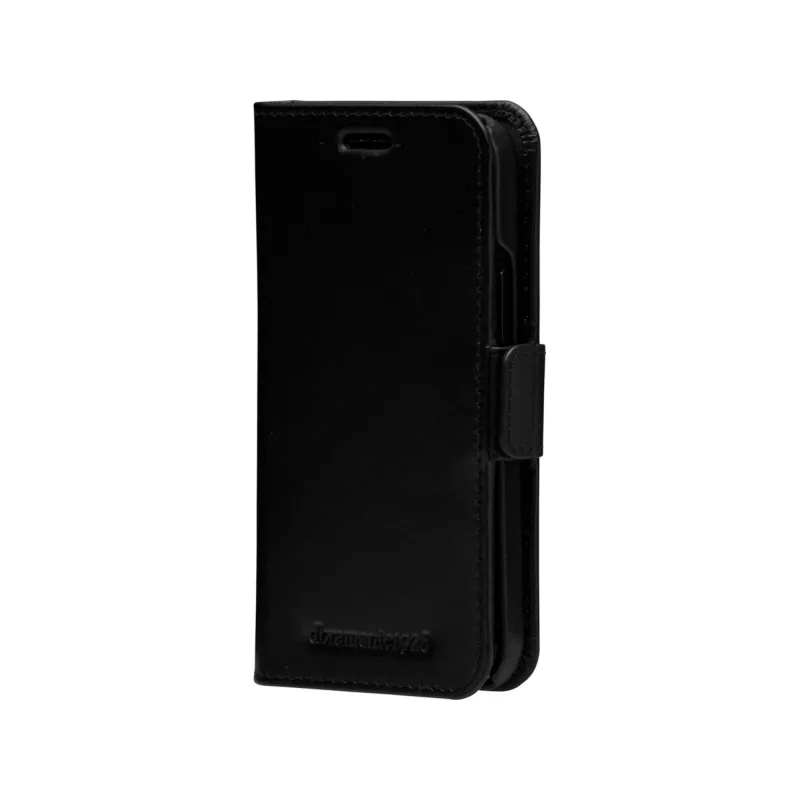 Carteira com capa dbramante1928 Lynge para iPhone 12 mini 5,4 polegadas – preto, 3 compartimentos para cartões