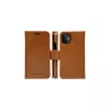 Carteira com capa dbramante1928 Lynge para iPhone 12 mini (5,4 polegadas) – tan, 3 compartimentos para cartões, suporte de mesa