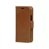 Carteira com capa dbramante1928 Lynge para iPhone 12 mini (5,4 polegadas) – tan, 3 compartimentos para cartões, suporte de mesa