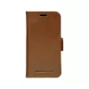 Carteira com capa dbramante1928 Lynge para iPhone 12 mini (5,4 polegadas) – tan, 3 compartimentos para cartões, suporte de mesa