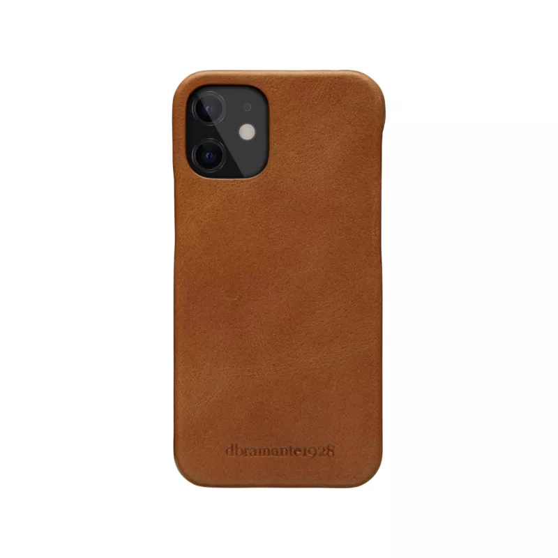 Carteira com capa dbramante1928 Lynge para iPhone 12 mini (5,4 polegadas) – tan, 3 compartimentos para cartões, suporte de mesa