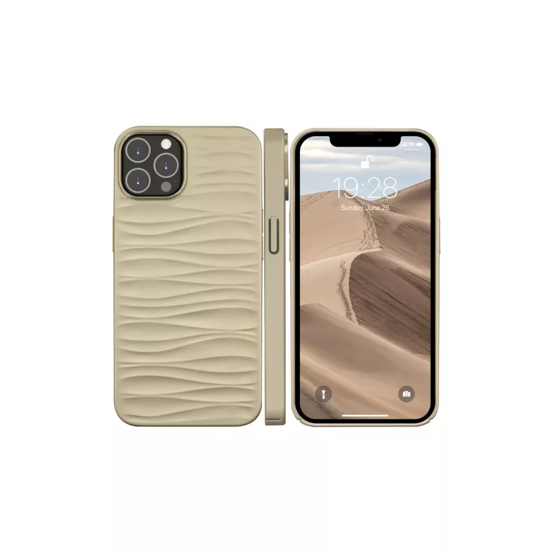 Capa de proteção dbramante1928 Dune para iPhone 14 Pro Max, areia, compatível com ecrã de 6,7 polegadas (17 cm)