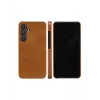 Capa com carteira dbramante1928 Galaxy S24 Tan 3 compartimentos para cartões