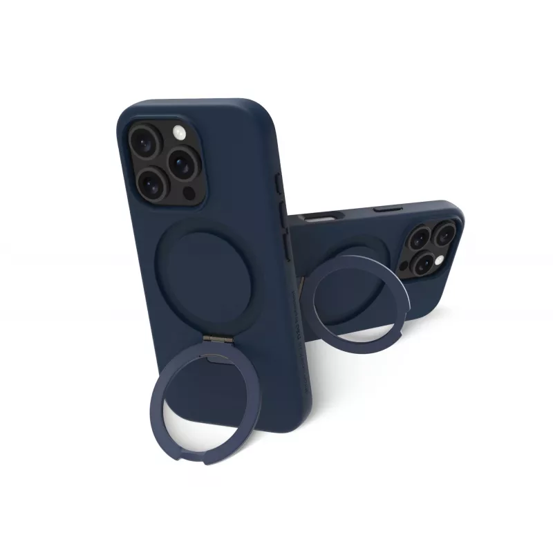 dbramante1928 Iceland Ultra D3O Capa traseira MagSafe com suporte, iPhone 16 Pro Max, azul