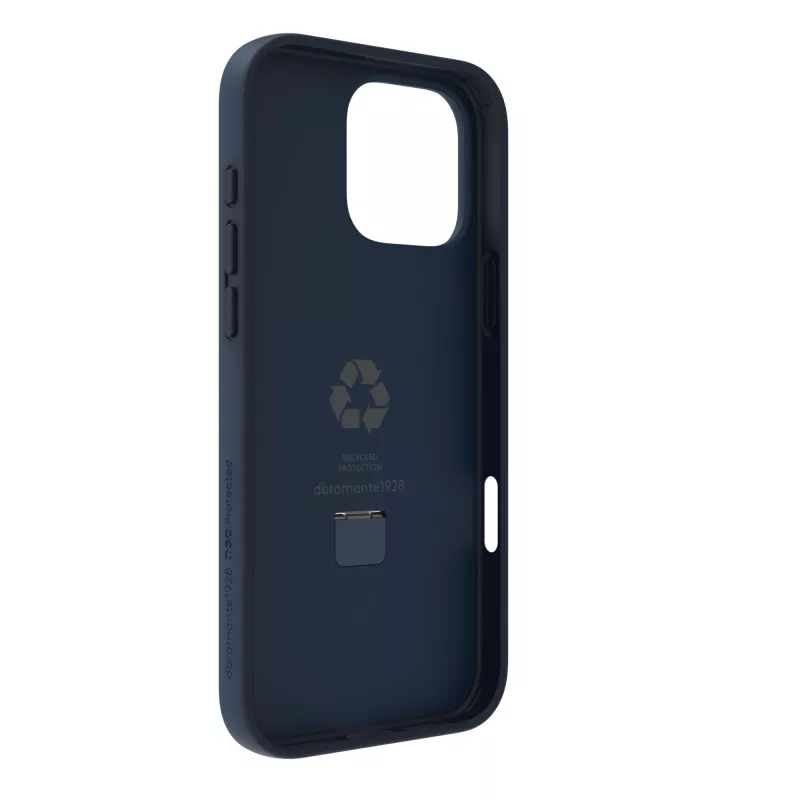 dbramante1928 Iceland Ultra D3O Capa traseira MagSafe com suporte, iPhone 16 Pro Max, azul