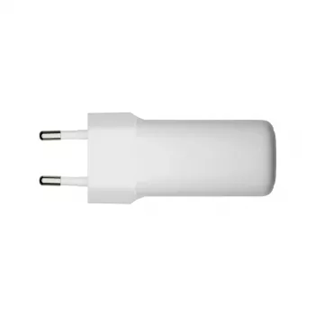 Carregador de parede dbramante re-charge Pro — 2× USB-C 25W, 110–240V, Branco