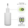 Carregador de parede dbramante re-charge Pro — 2× USB-C 25W, 110–240V, Branco