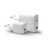 Carregador de parede dbramante re-charge Pro — 2× USB-C 25W, 110–240V, Branco