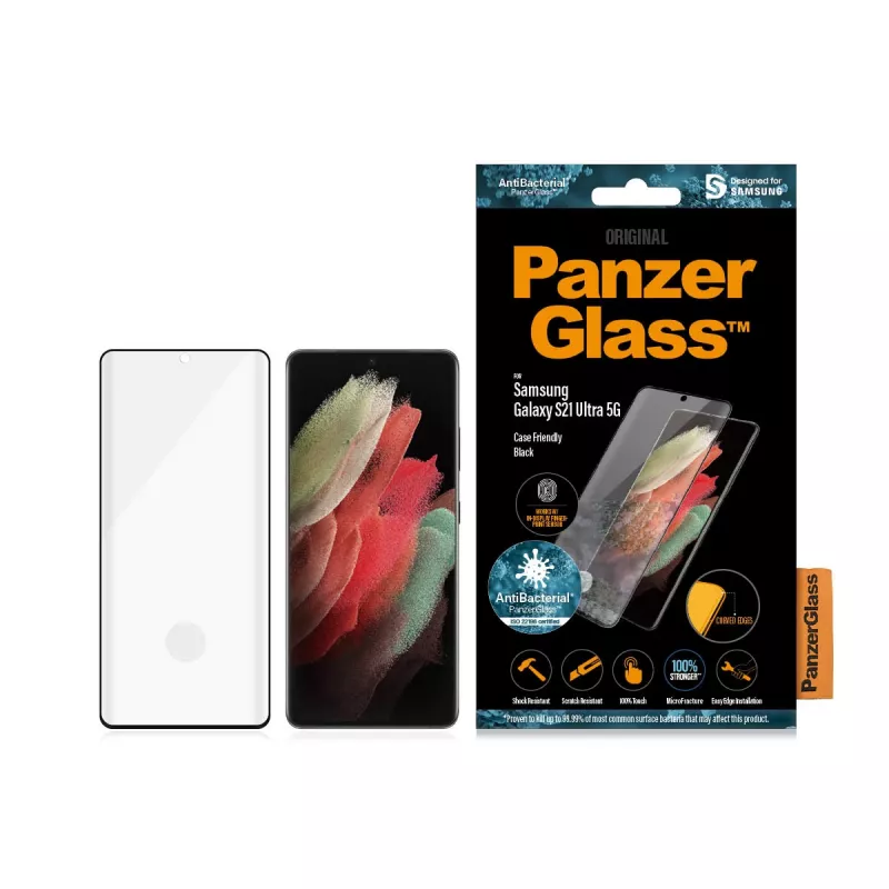 Vidro de proteção de ecrã PanzerGlass Samsung Galaxy S21 Ultra 5G