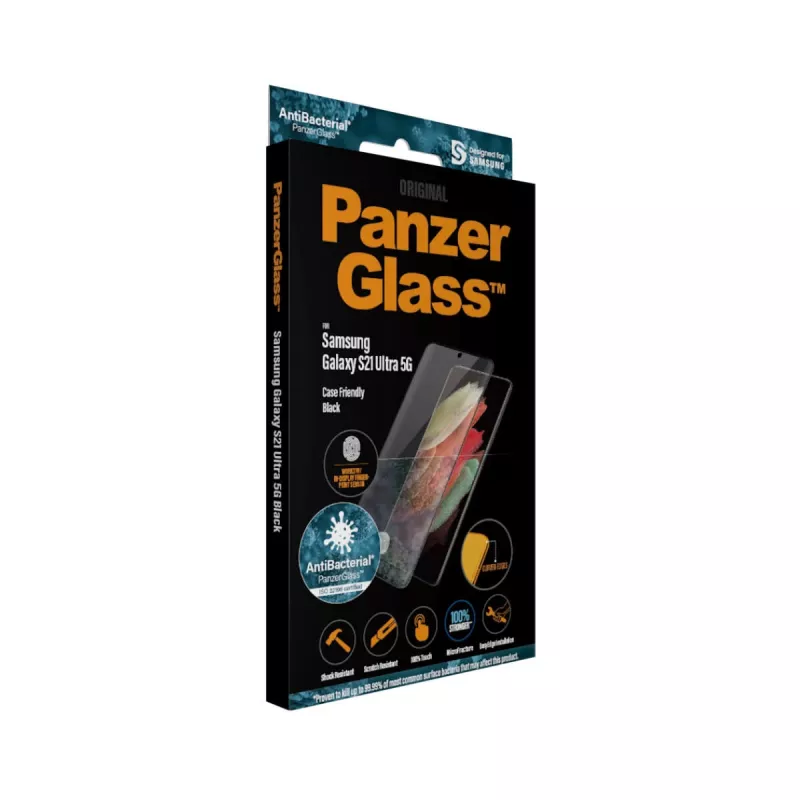 Vidro de proteção de ecrã PanzerGlass Samsung Galaxy S21 Ultra 5G