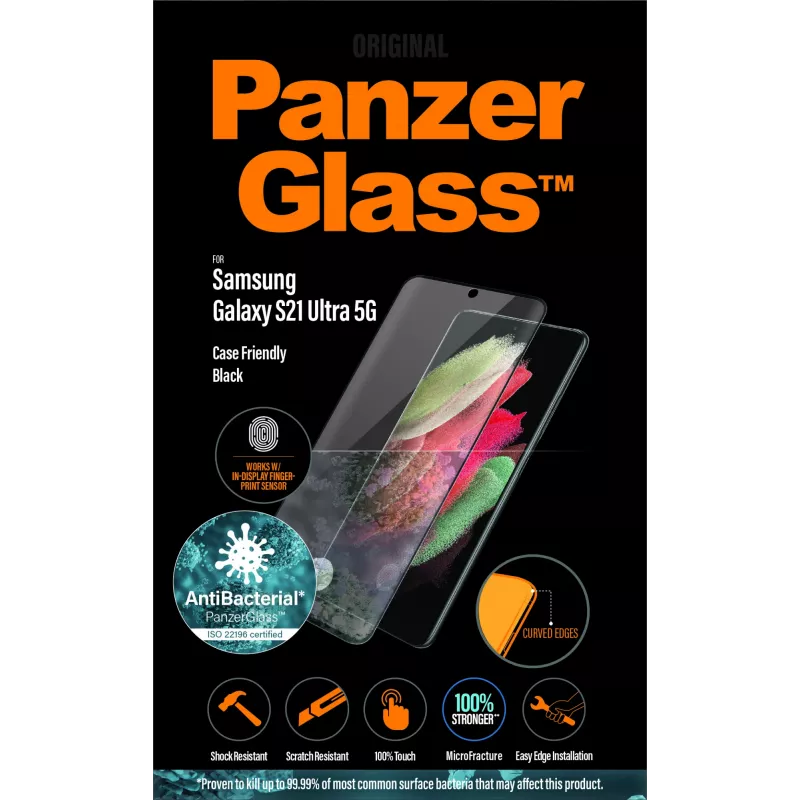 Vidro de proteção de ecrã PanzerGlass Samsung Galaxy S21 Ultra 5G