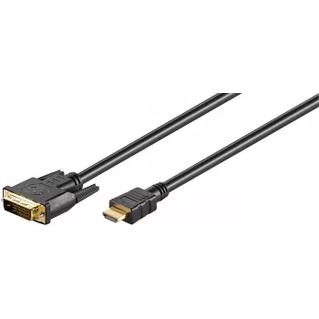 Adaptador de cabo de vídeo Microconnect HDM192413 3 m DVI-D HDMI Type-A (Standard) preto