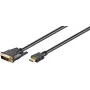 Adaptador de cabo de vídeo Microconnect HDM192413 3 m DVI-D HDMI Type-A (Standard) preto