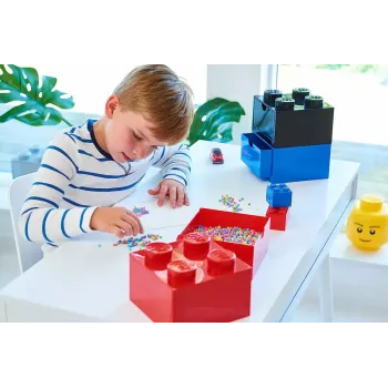 Caixa de arrumação com gaveta para secretária Room Copenhagen 40201735 branco — organizador compatível com LEGO
