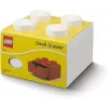 Caixa de arrumação com gaveta para secretária Room Copenhagen 40201735 branco — organizador compatível com LEGO
