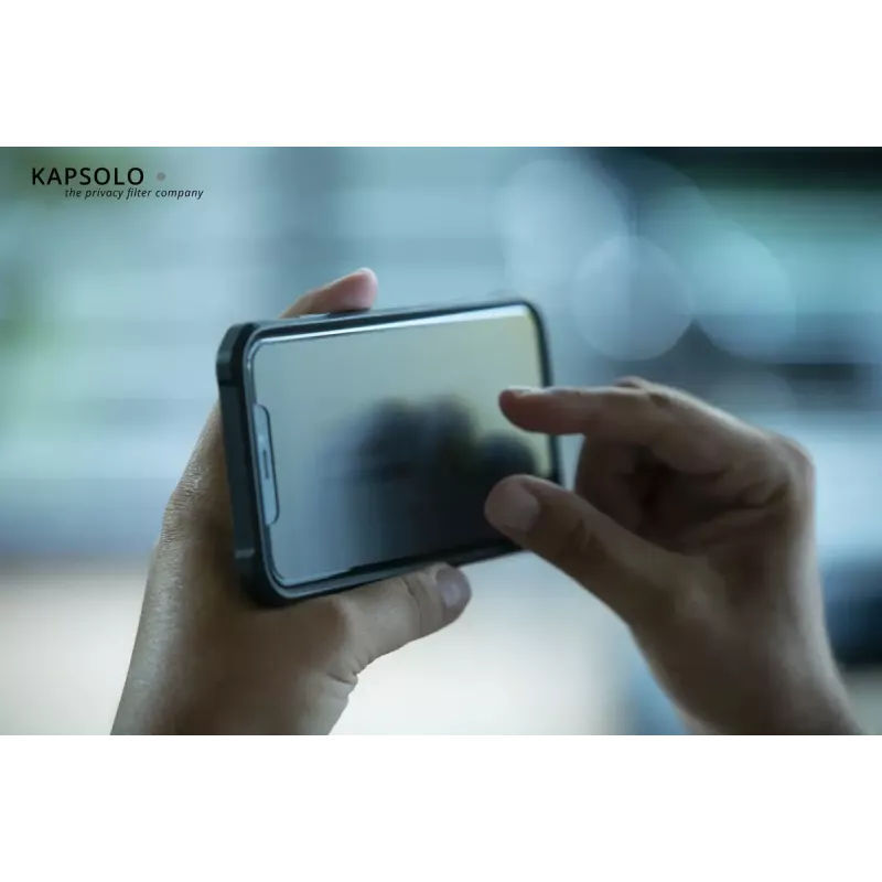 Película adesiva de privacidade Kapsolo 4 vias para iPhone 13 mini, 13,7 cm (5,4