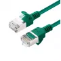 Cabo de rede Microconnect V-FTP6A015G-schlank verde 1,5 m Cat6a U/FTP (STP)