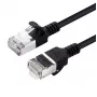 Cabo de rede Microconnect V-FTP6A03S-schlank preto 3 m Cat6a U/FTP (STP)